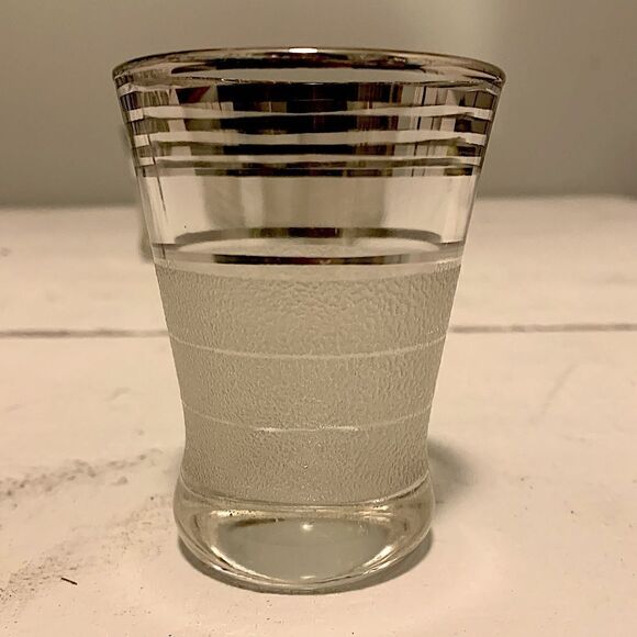 Set of 6 Vintage Modern Short Glasses - Picture 1 of 5